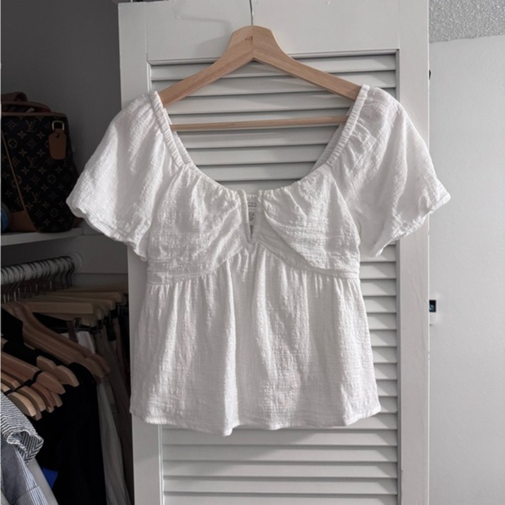 Kirious Los Angeles Cotton Peasant Top – Romantic & Breezy | XS